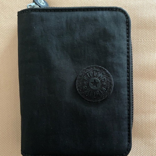 Kipling women's wallet used, black from Money Love series