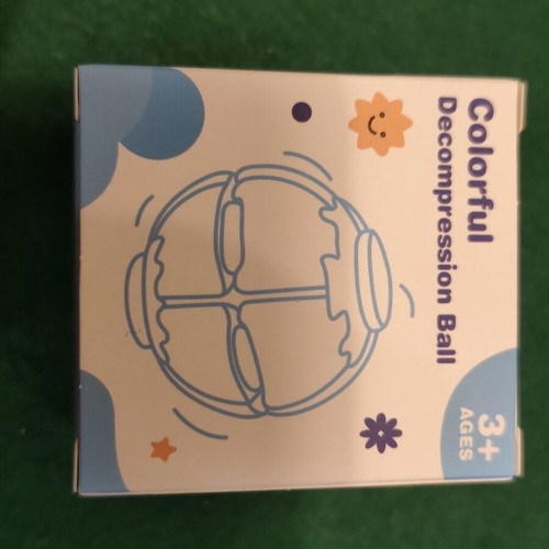 Colorful Decompression Ball Press & Spin Fidget Toy