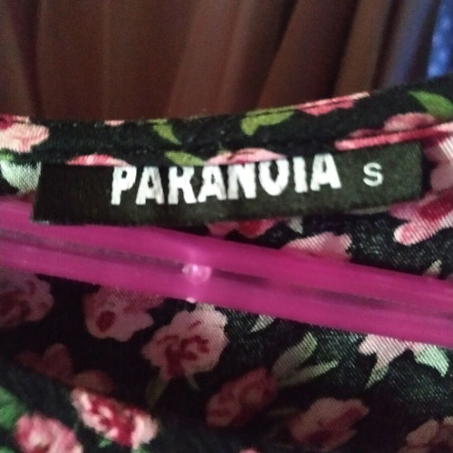 Paranoia T-shirt size S like new, black and pink