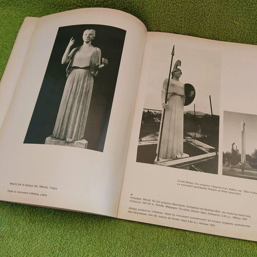 Vasos Falireas Sculptor Engraver Art Album used with signed dedication