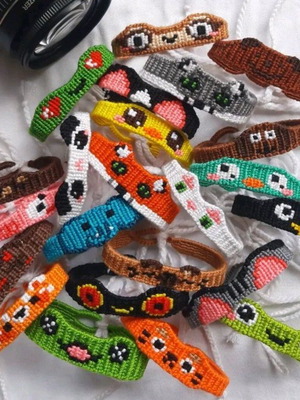 Handmade 3D Macrame Bracelet with Various Animals made to order