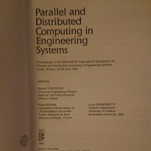 Parallel and Distributed Computing in Engineering Systems new English book