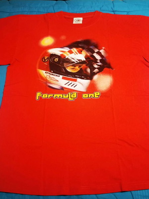 T-shirt Michael Schumacher κόκκινο καινούργιο, μέγεθος XXL