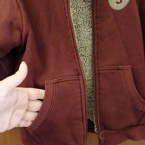Joyce jacket maroon like new for 4-year-old boy