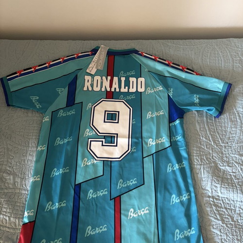 Barcelona Away Jersey 1996/97 Ronaldo #9 Large New Official Replica