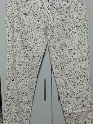 Zara Basic γυναικείο ασπρόμαυρο παντελόνι, μέγεθος L