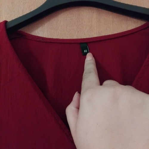Trendyol dress Burgundy size 40, like new, empire line