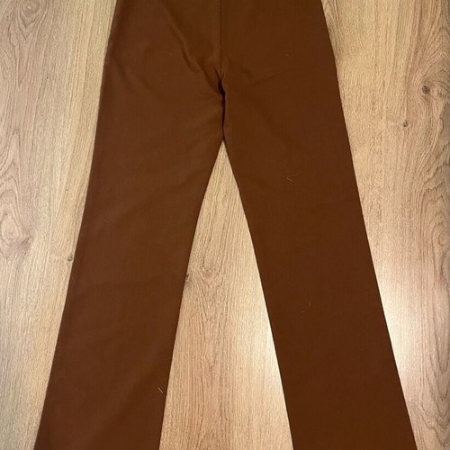 Brown fabric pants like new, lightweight for autumn and spring
