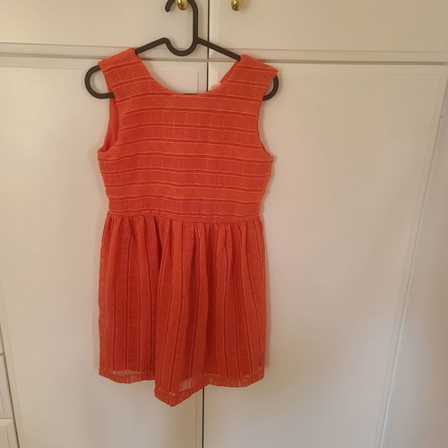 Zara summer dress like new, red orange, size 164 cm
