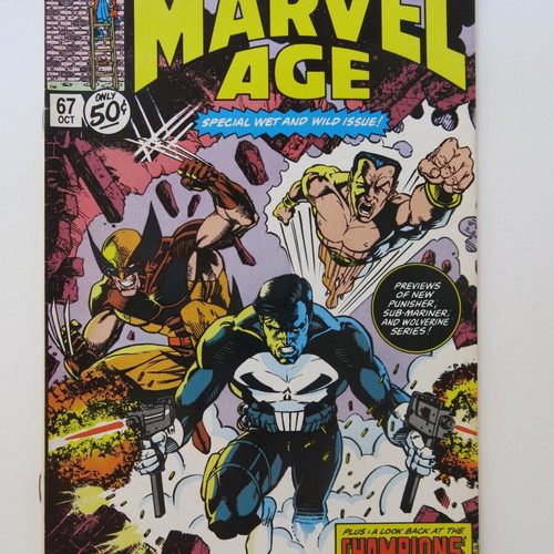Marvel Age #067 comic used with Jim Lee cover