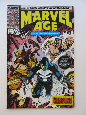 Marvel Age #067 comic used with Jim Lee cover