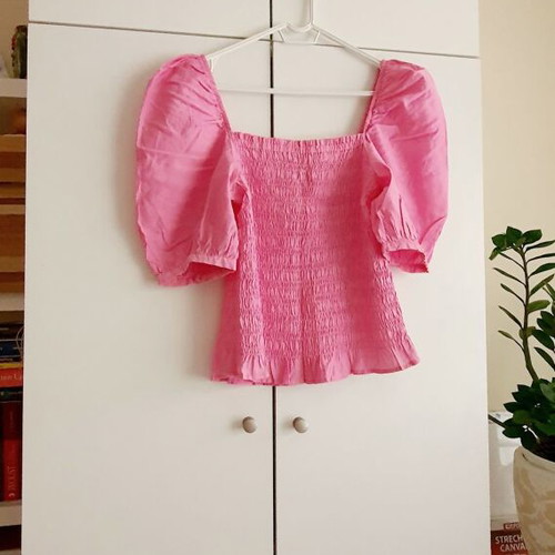 Viscose blouse new, size M, pink