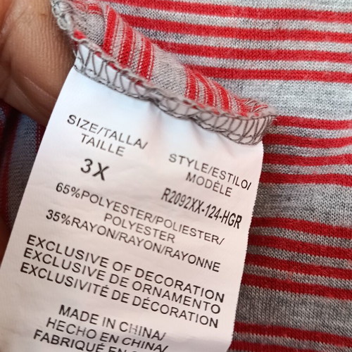 Just Love 3XL plus size maxi tank dress with horizontal stripes