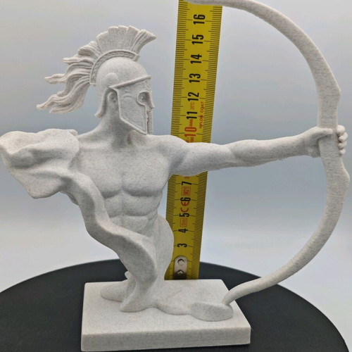 Spartan Archer Bust with Marble Effect, New