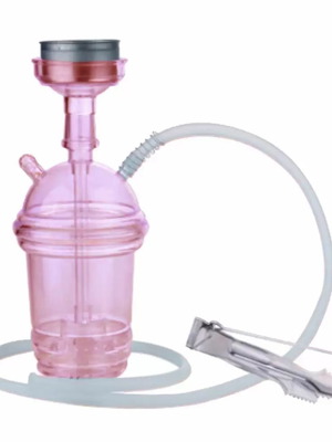 Al Malik Akka acrylic hookah orange 23 cm new