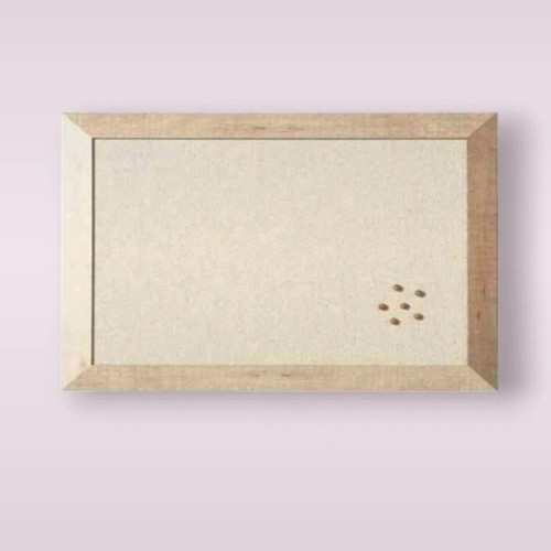 Luxury Office Organization Board with Wood and Fabric, New