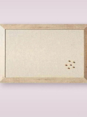 Luxury Office Organization Board with Wood and Fabric, New