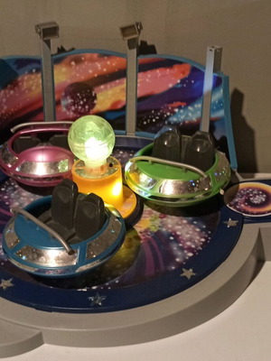 Playmobil Rotating Space Ships 5554 used with lights