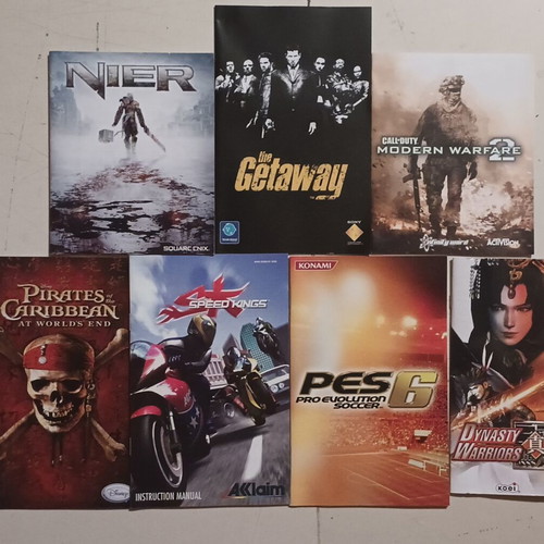 Bundle of manuals and covers for PS4, PS3, PSP, DS & 3DS, like new