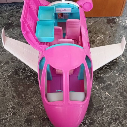 Barbie airplane, car and speedboat toy set