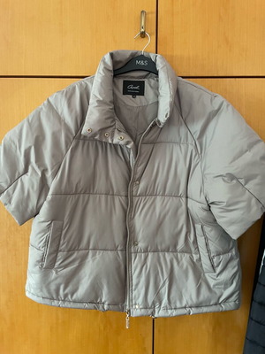 Axel plus size puffer jacket khaki size 40 like new, 3/4 sleeve