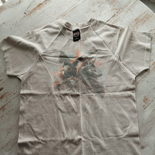Harley Davidson T-Shirt used, beige, size L