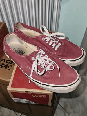 Vans Authentic shoes used, rose red color, size 45