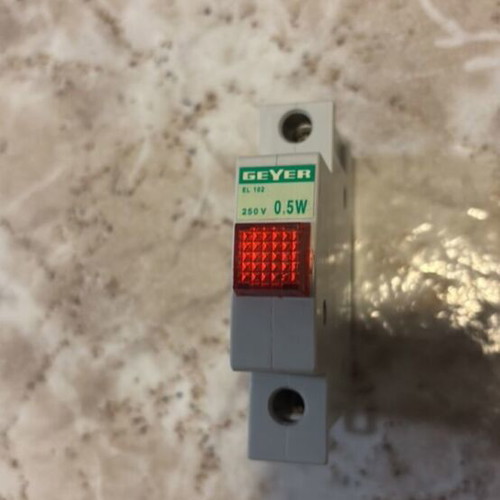 Geyer EL 102 Pilot Control Lamp 250V 0.5W New, Red Indicator