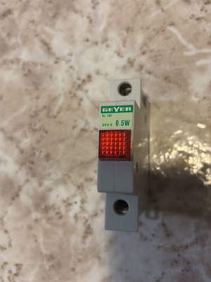 Geyer EL 102 Pilot Control Lamp 250V 0.5W New, Red Indicator