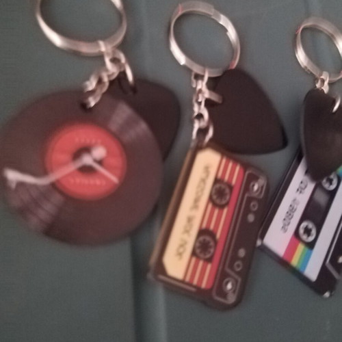 Keychains pack of 3 new, multicolor