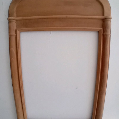 Mirror frame new, solid Greek walnut, 105×65 cm