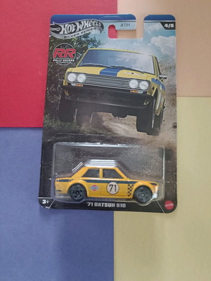 Hotwheels '71 Datsun 510 Rally Sealed New Rally Racers 4/5
