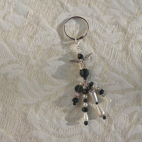 Keychain Angel new, handmade, black