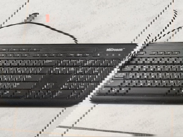 Microsoft Πληκτρολόγιο 600 Black Ενσύρματο