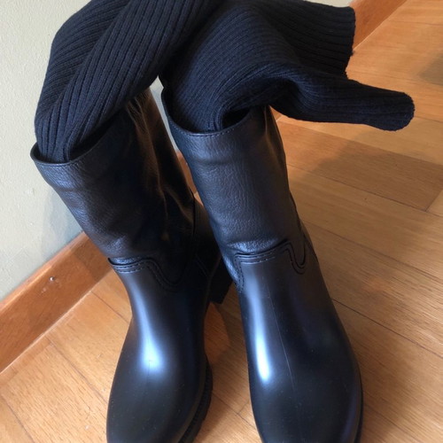 Feng Shoe black boots size 38 new