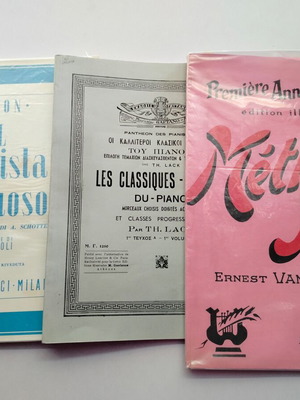 Sheet music books from the 80s used, set of 3