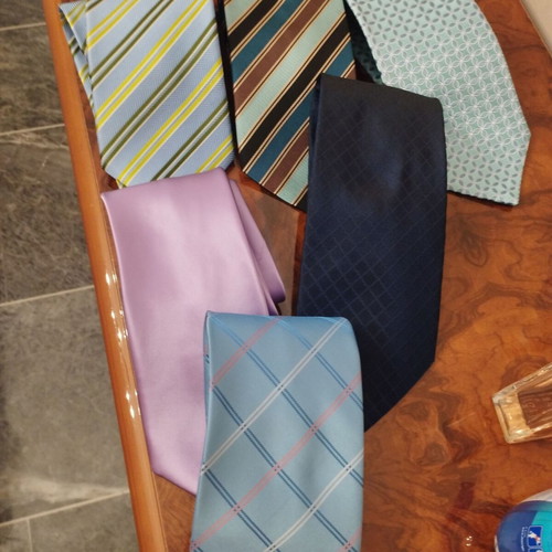 Ties pack of 6 like new, multicolored, mostly silk