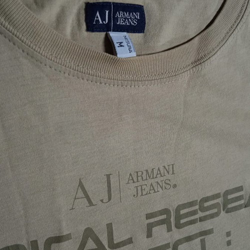 Armani Jeans bio T-shirt used size M beige