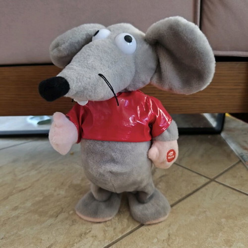 Tikis Mouse Plush like new, red for 3+ years old