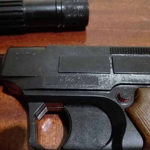 Vintage plastic toy gun new, Italian made with caps