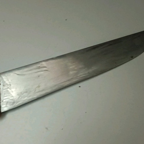 Meat knife used, old