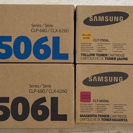 Samsung toner CLT-M506L, CLT-Y506L, CLT-C506L, CLT-B506L new
