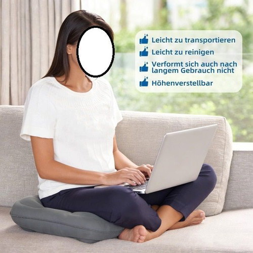 Inflatable orthopedic ring seat cushion 45.5 x 39 x 11 cm