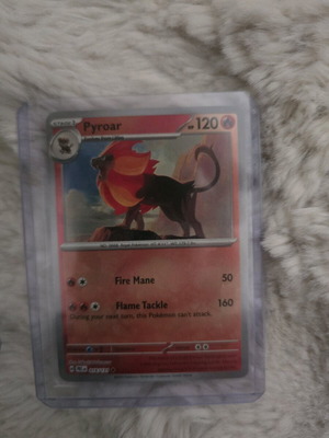 Pyroar card new, Poke ball