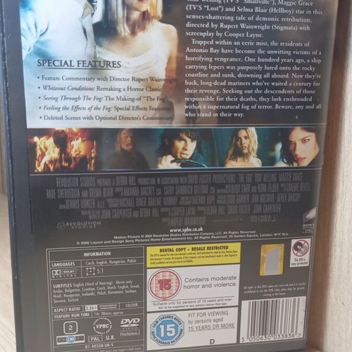 The Fog DVD with Greek subtitles like new