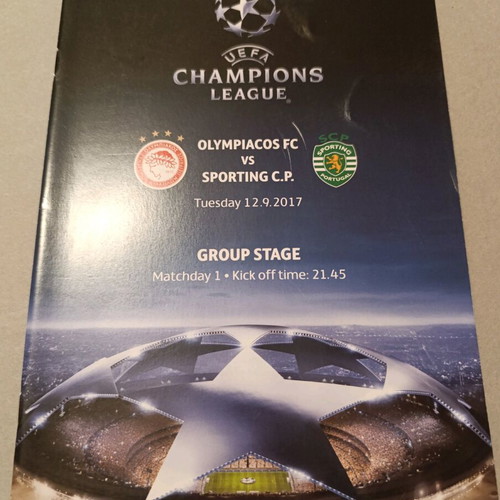 Olympiacos European programs like new, pack of 11