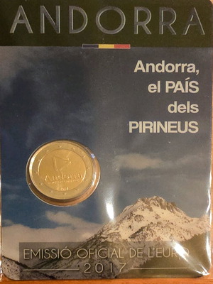 Ανδόρα 2 ευρώ 2017 καινούργιο, η χώρα των Πυρηναίων