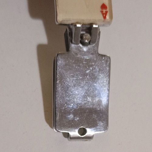 Mini Nail Clipper Keychain Used, Playing Card Shape
