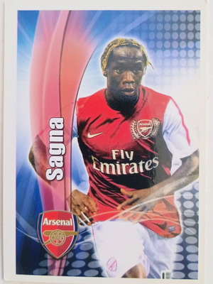 Bacary Sagna Arsenal Golden Series Champion League Players 2012 collectible card