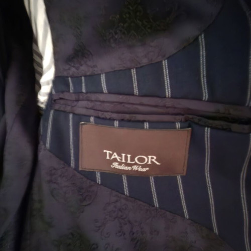 Tailor navy pinstripe suit no 48